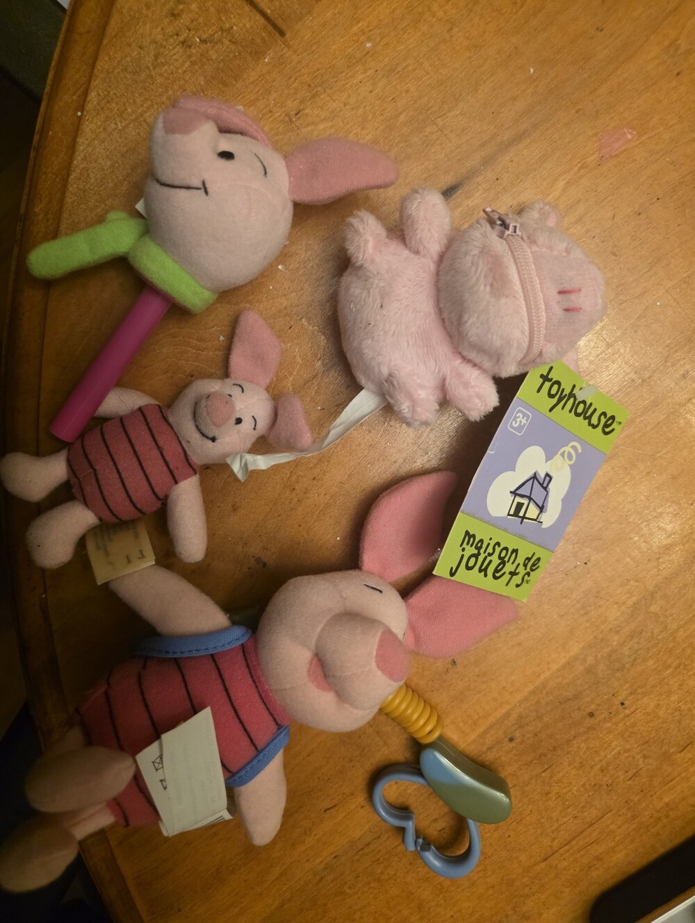 Lot Of 4 Baby Piglet Toys (Winnie The Pooh)
